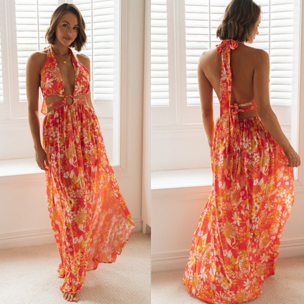 Long Halter dress